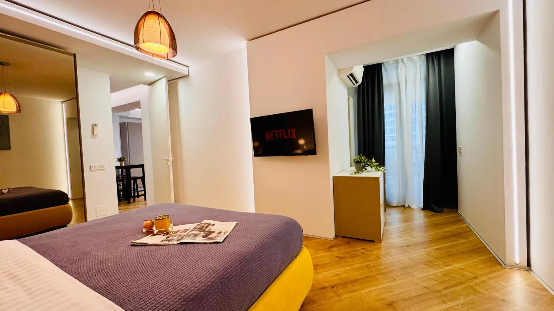 Apartment Premium Urban Stay - Light Filled 1Br With Balcony Bukarest